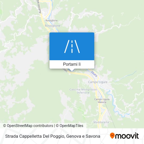 Mappa Strada Cappelletta Del Poggio