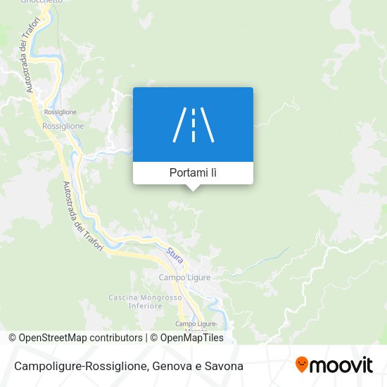 Mappa Campoligure-Rossiglione