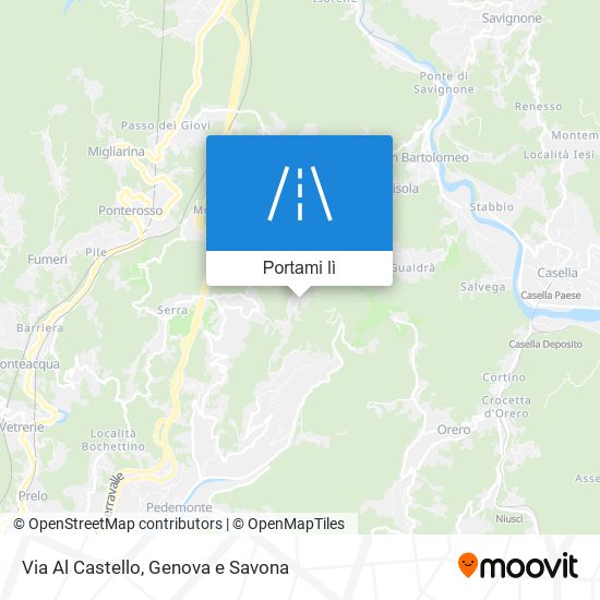 Mappa Via Al Castello