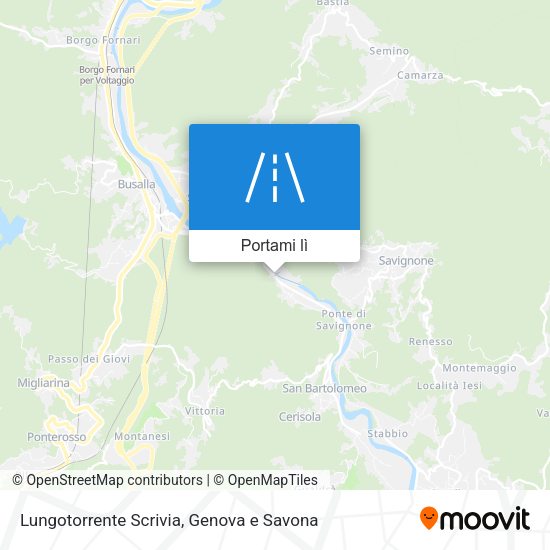 Mappa Lungotorrente Scrivia