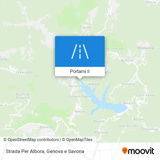 Mappa Strada Per Albora