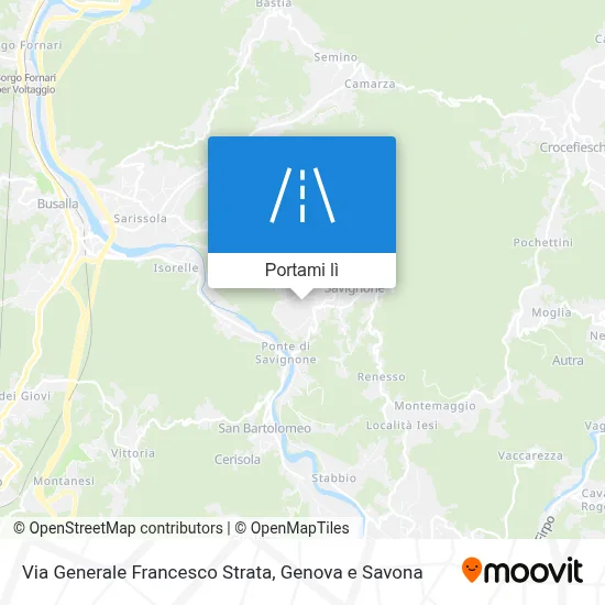 Mappa Via Generale Francesco Strata