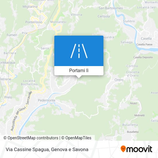 Mappa Via Cassine Spagua