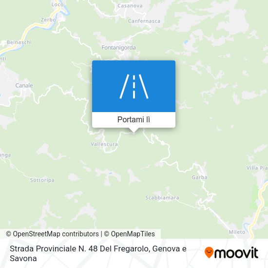 Mappa Strada Provinciale N. 48 Del Fregarolo