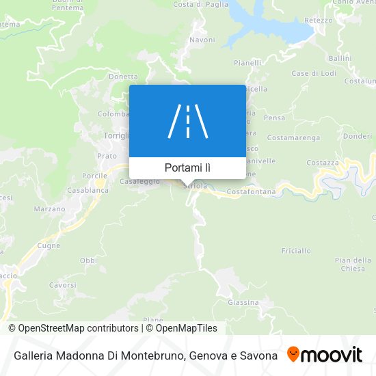 Mappa Galleria Madonna Di Montebruno