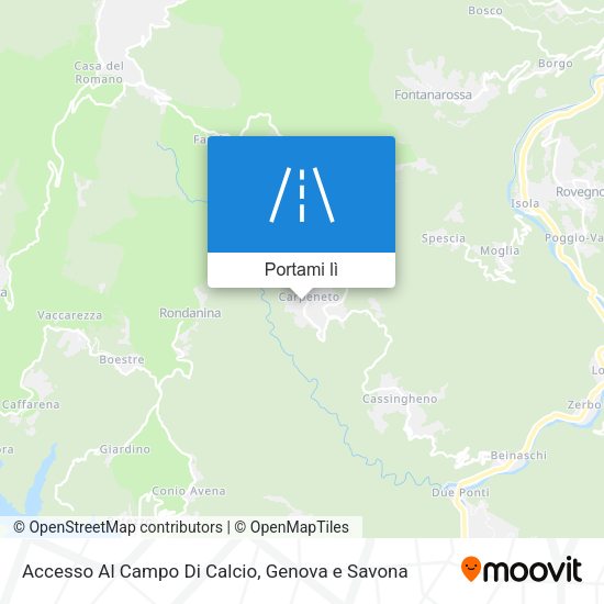 Mappa Accesso Al Campo Di Calcio