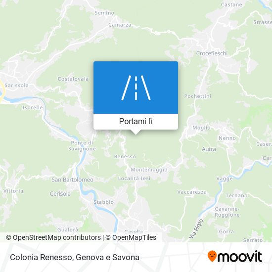 Mappa Colonia Renesso