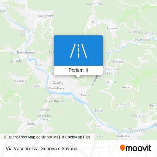 Mappa Via Vaccarezza
