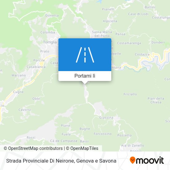 Mappa Strada Provinciale Di Neirone