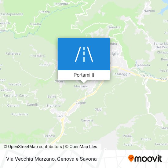 Mappa Via Vecchia Marzano