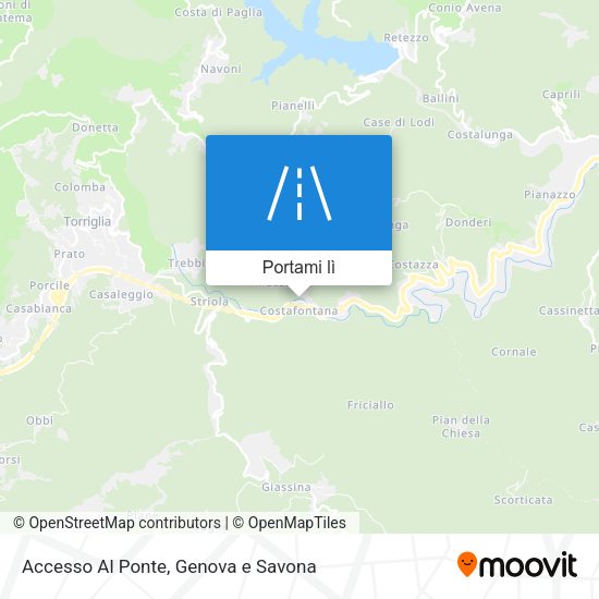 Mappa Accesso Al Ponte