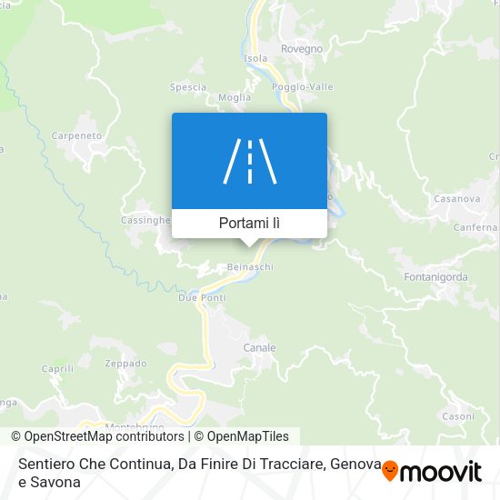 Mappa Sentiero Che Continua, Da Finire Di Tracciare