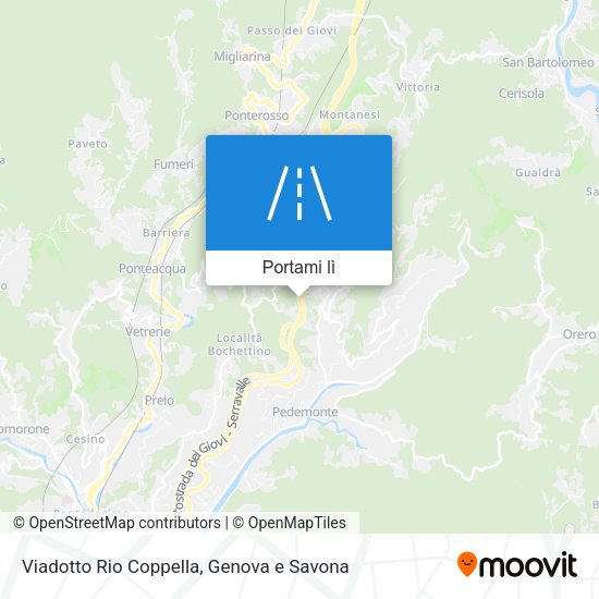 Mappa Viadotto Rio Coppella