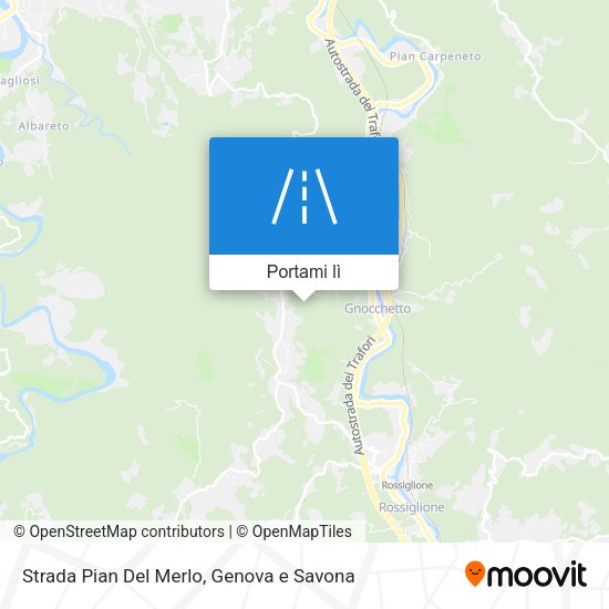 Mappa Strada Pian Del Merlo