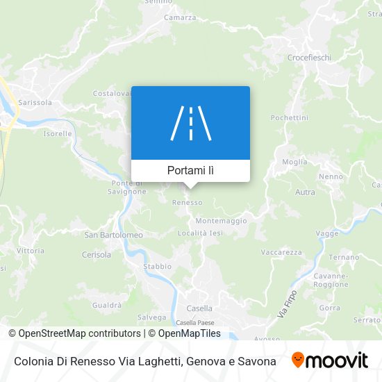 Mappa Colonia Di Renesso Via Laghetti