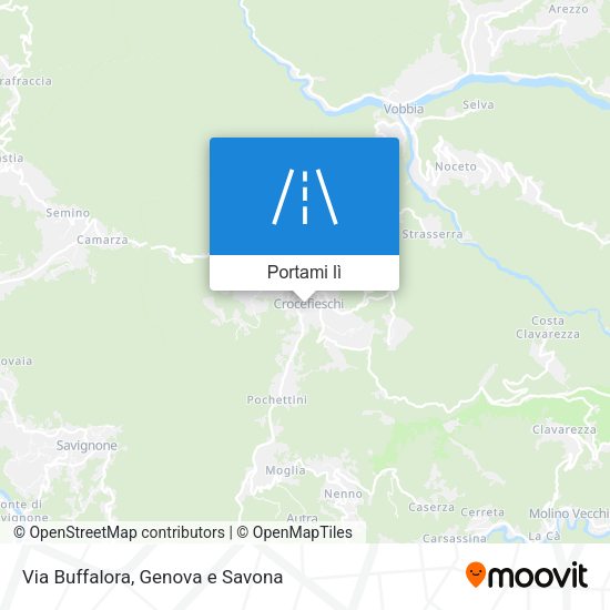 Mappa Via Buffalora