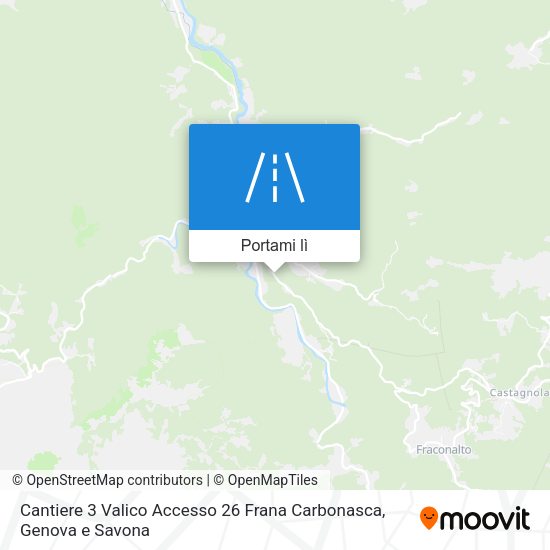 Mappa Cantiere 3 Valico Accesso 26 Frana Carbonasca