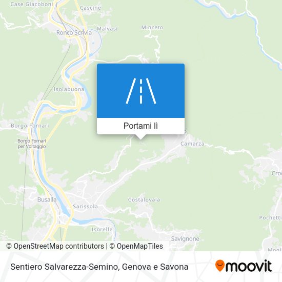 Mappa Sentiero Salvarezza-Semino