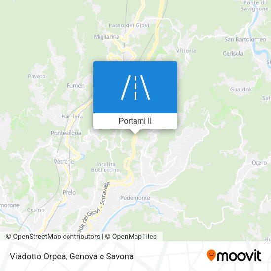 Mappa Viadotto Orpea