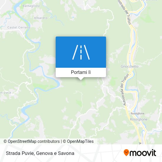 Mappa Strada Puvie