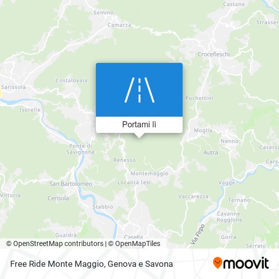 Mappa Free Ride Monte Maggio