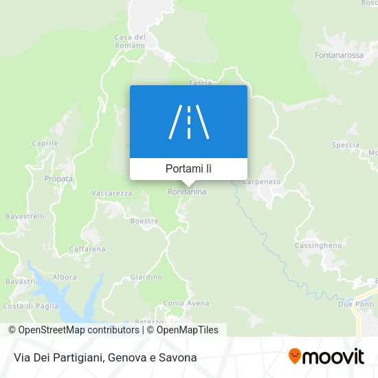 Mappa Via Dei Partigiani