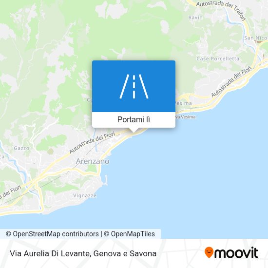 Mappa Via Aurelia Di Levante