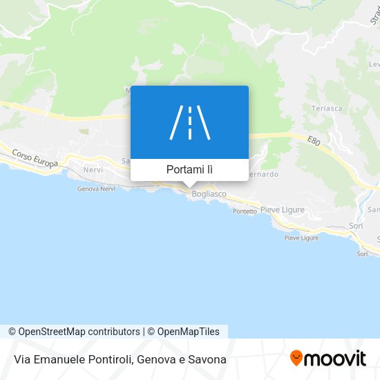 Mappa Via Emanuele Pontiroli