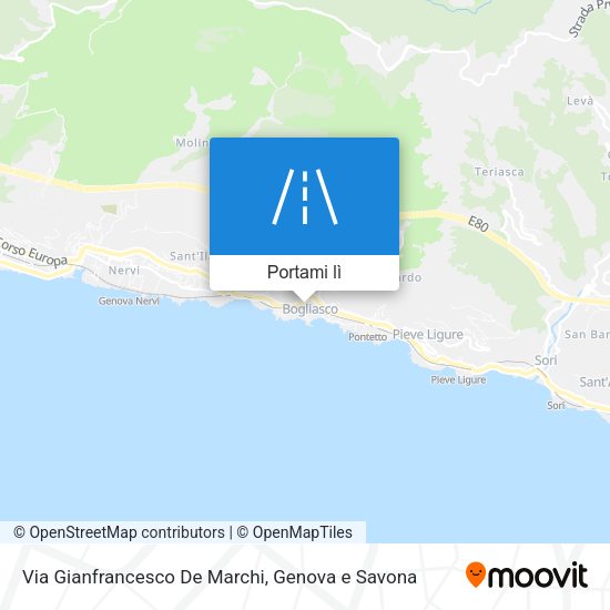 Mappa Via Gianfrancesco De Marchi
