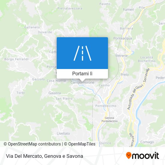 Mappa Via Del Mercato