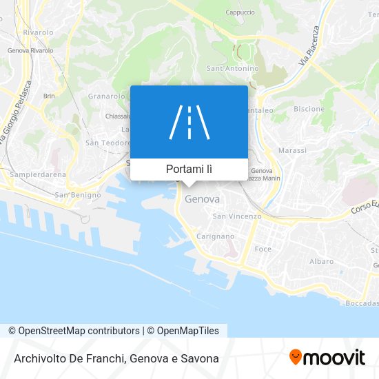 Mappa Archivolto De Franchi