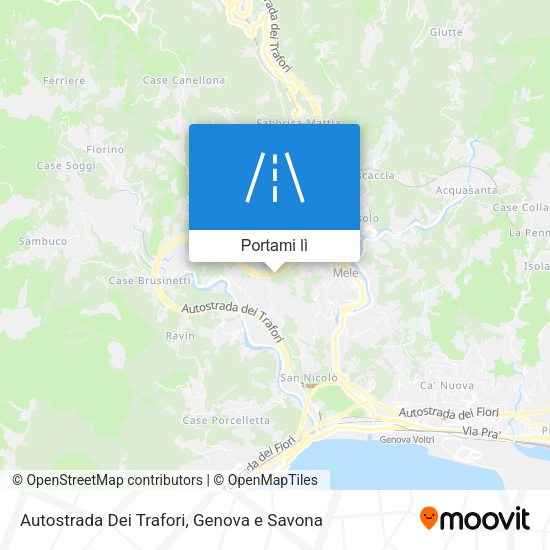 Mappa Autostrada Dei Trafori
