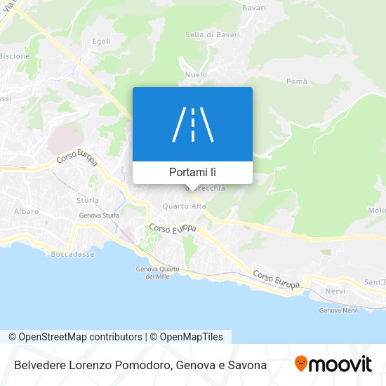 Mappa Belvedere Lorenzo Pomodoro