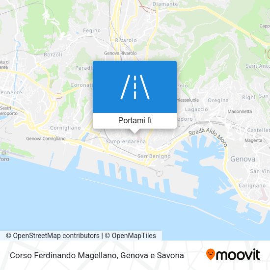 Mappa Corso Ferdinando Magellano