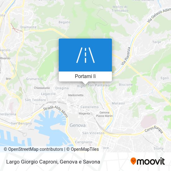 Mappa Largo Giorgio Caproni