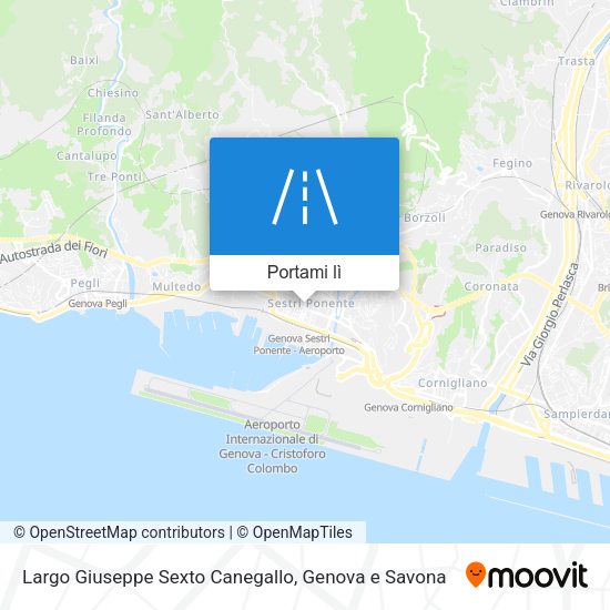 Mappa Largo Giuseppe Sexto Canegallo