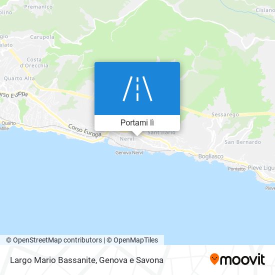 Mappa Largo Mario Bassanite