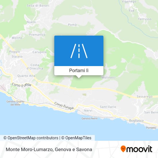 Mappa Monte Moro-Lumarzo