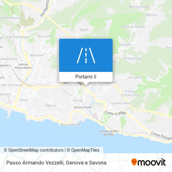 Mappa Passo Armando Vezzelli