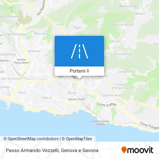 Mappa Passo Armando Vezzelli