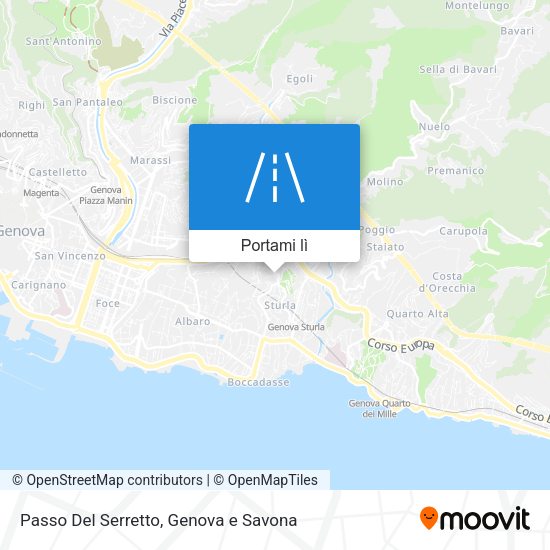 Mappa Passo Del Serretto