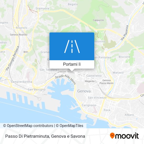 Mappa Passo Di Pietraminuta