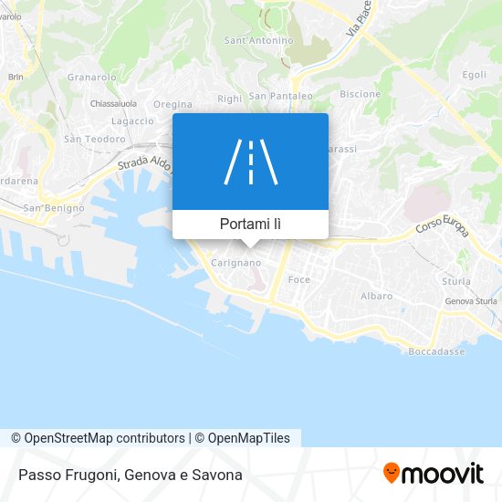 Mappa Passo Frugoni