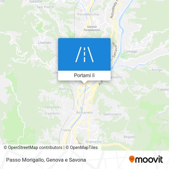 Mappa Passo Morigallo