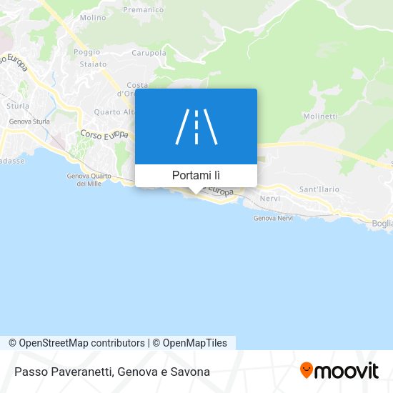 Mappa Passo Paveranetti