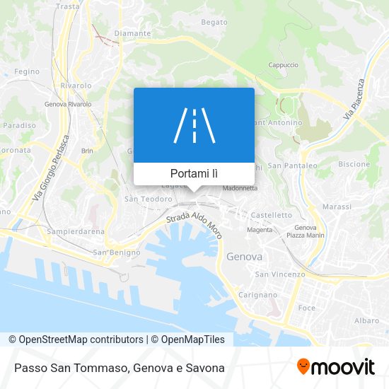Mappa Passo San Tommaso