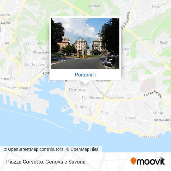 Mappa Piazza Corvetto