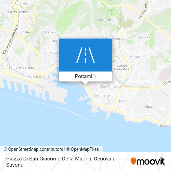 Mappa Piazza Di San Giacomo Della Marina