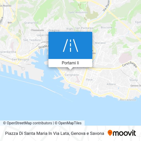 Mappa Piazza Di Santa Maria In Via Lata