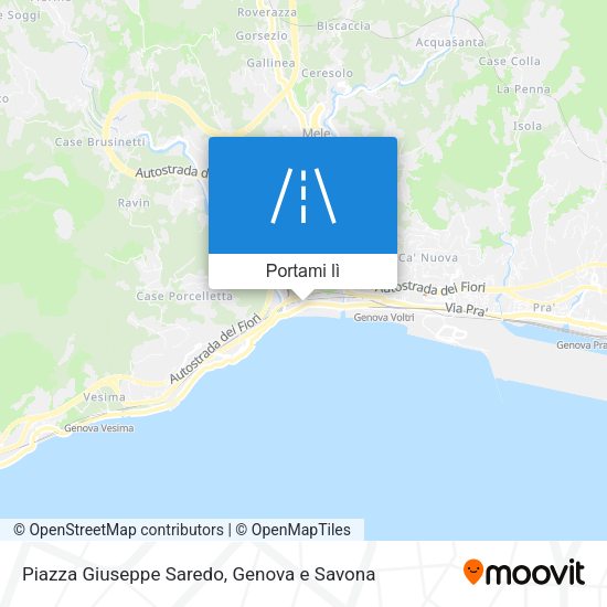 Mappa Piazza Giuseppe Saredo
